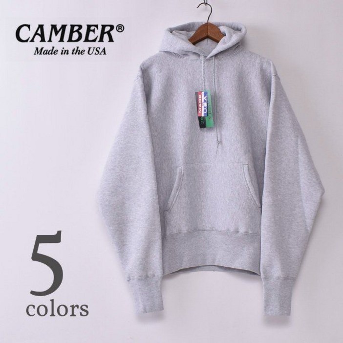 CAMBER 캠버 232 크로스니트 풀오버 후디 12oz 전 5색