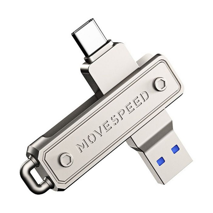 MOVESPEED YSULJ 150MBs USB 3.2 Gen 1 C타입 듀얼 인터페이스 플래시 드라이브, 1개, 128GB