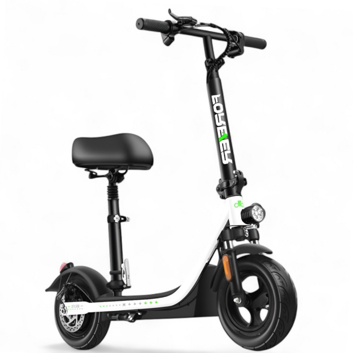 하이브킥 전동킥보드 성인 접이식 탈착형 안장 고출력 LED라이트, 하이브 화이트, 12 Ah, 1개