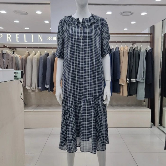 프렐린 밑단 프릴 쉬폰 원피스 RJO2420601_SC_SC