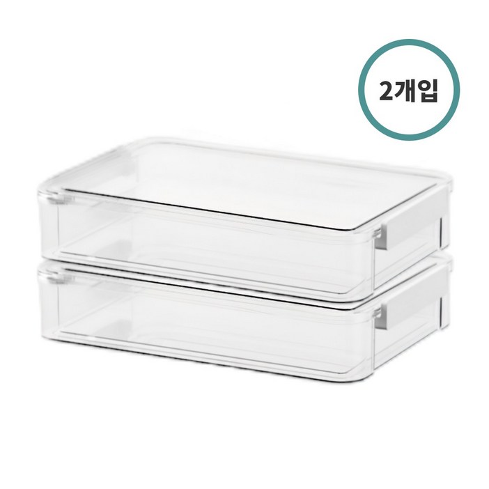 온빛 다용도 아크릴 문서 보관함 케이스, 대형 2개
