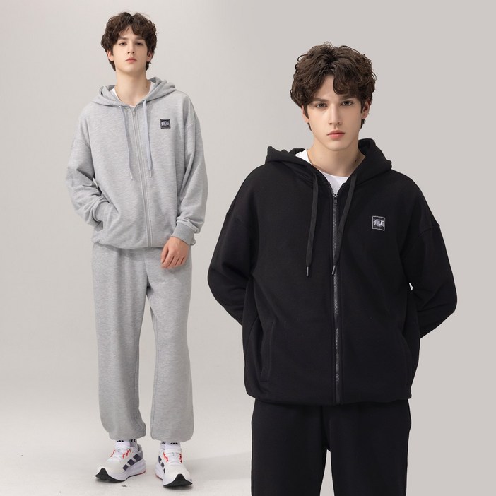 에버라스트 남자 미니쭈리 트레이닝 세트 후드집업 + 조거팬츠