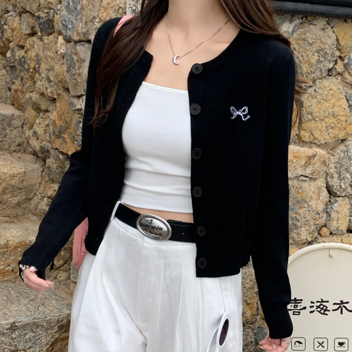 루나모드 리본 청순 가디건 K0082
