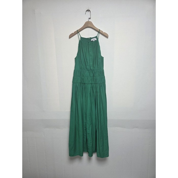 빈티지 앤아더스토리 셔링 끈나시 롱원피스 그린XS