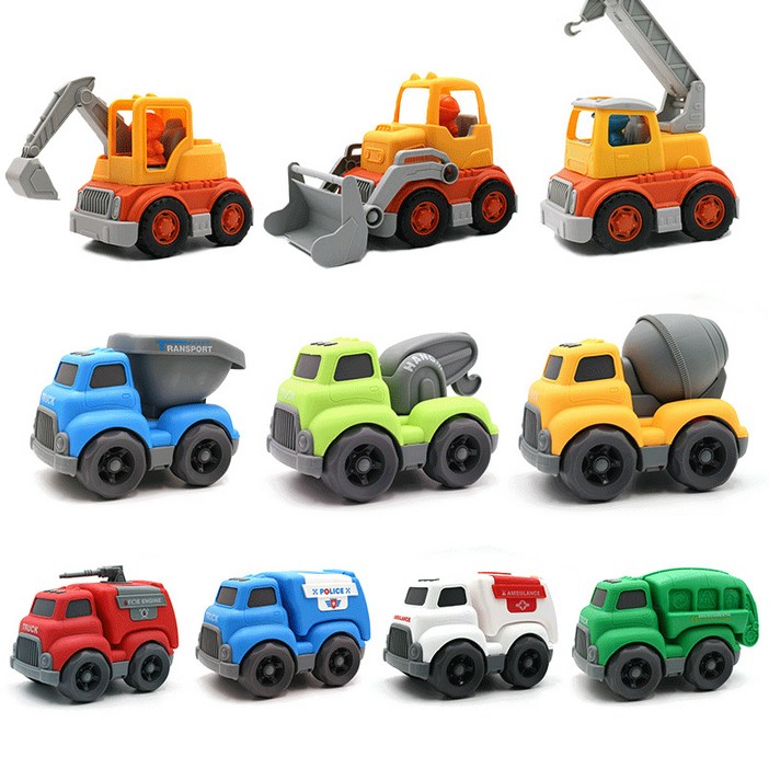 토이머스 워크트럭 10종 중장비 교통놀이 장난감, 1개