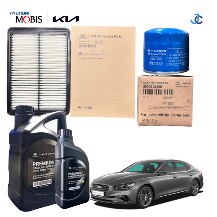 현대 그랜저 IG 순정 엔진오일세트 1대분