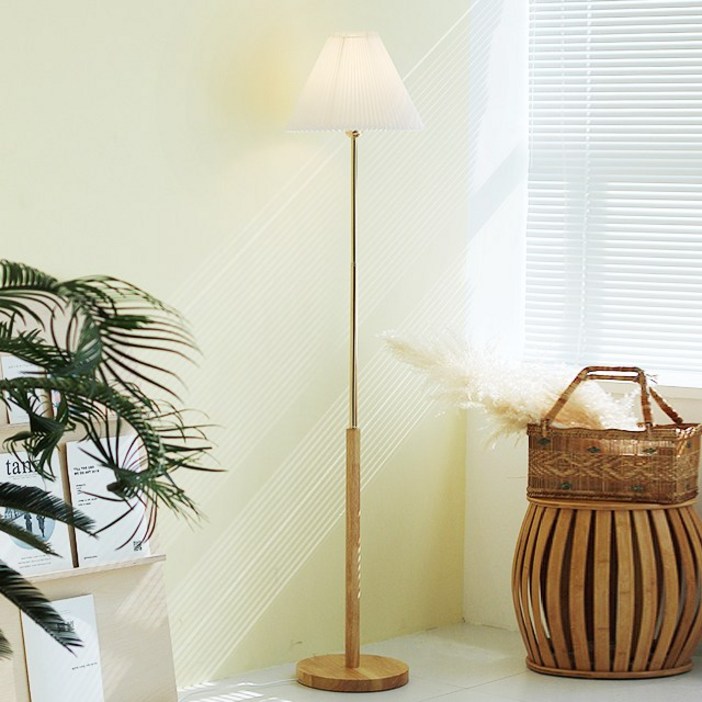 솔레 장스탠드_2colors [LED램프증정], 내추럴