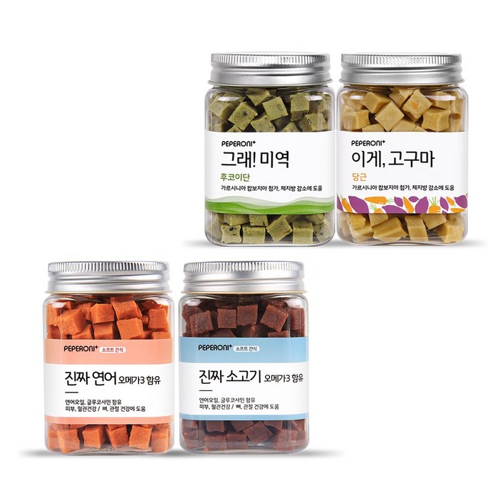 페페로니 진짜 소고기 진짜 연어 그래 미역 이게 고구마, 1세트, 180g 페페로니 진짜 소고기 진짜 연어 그래 미역 이게 고구마, 1세트, 180g