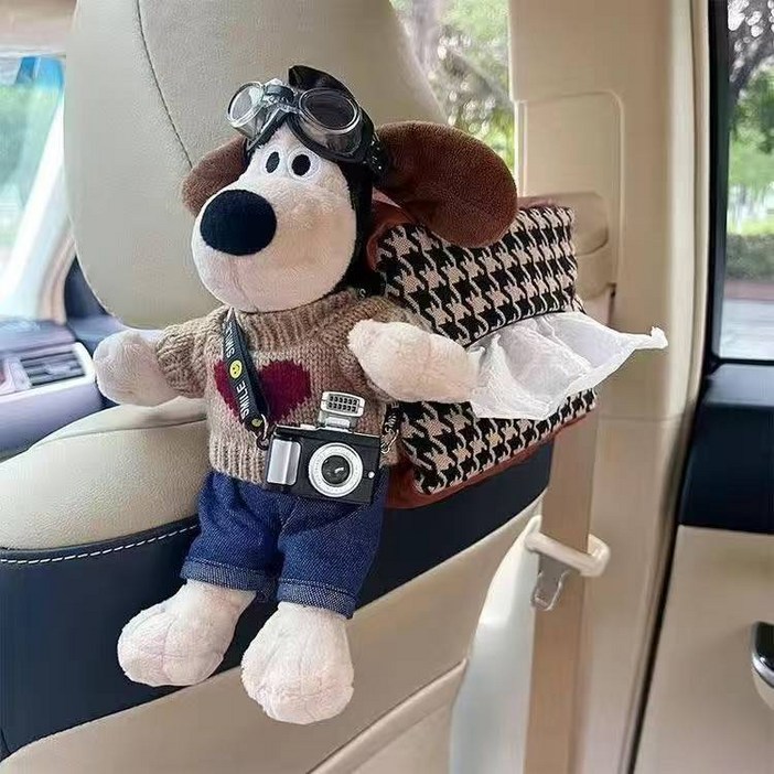 자동차티슈케이스, 자동차티슈정리, 강아지사이즈20cm7cm, 티슈케이스사이즈25cm5cm, 1개, 사랑하는 마음.