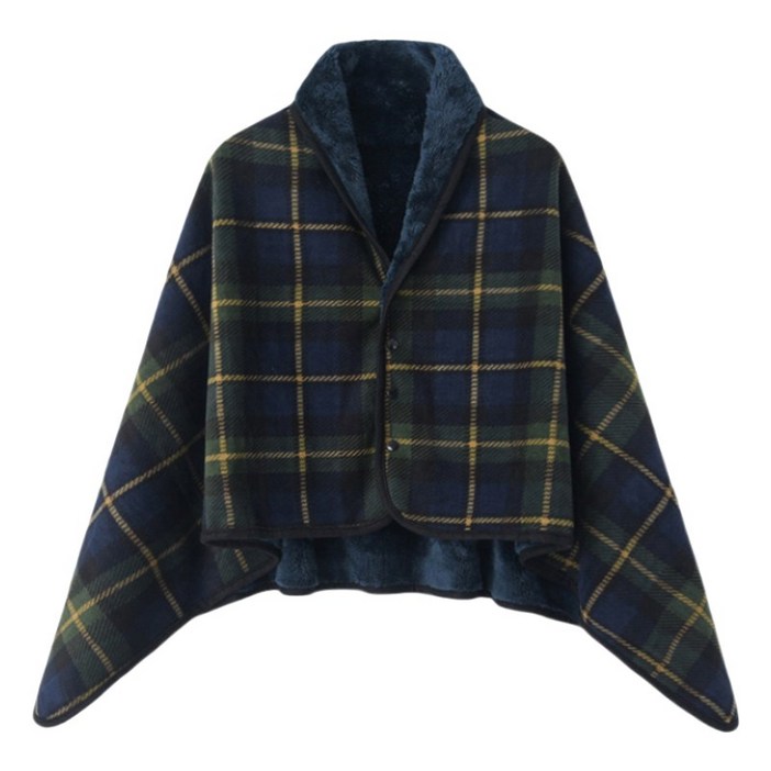 똑딱이 극세사 망토 담요