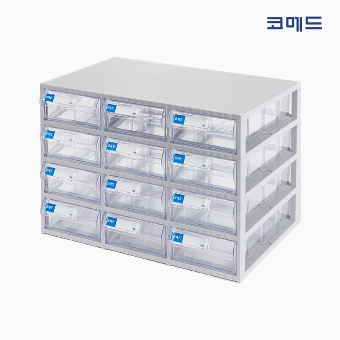 코메드 CMD-500멀티박스 12칸 투명서랍장, 단일색상