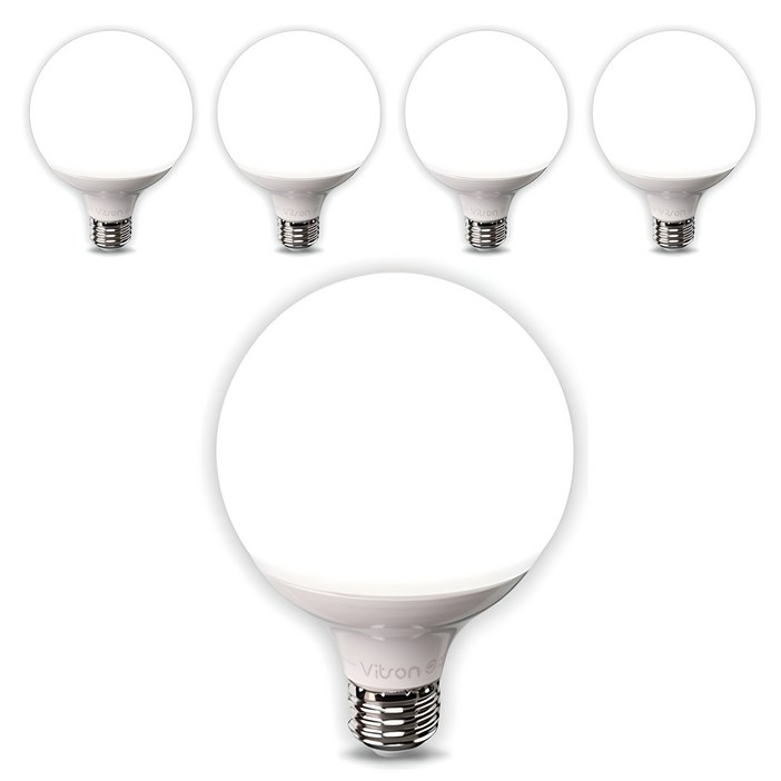 비츠온 볼구 숏타입 LED 전구 12W 화이트 G95