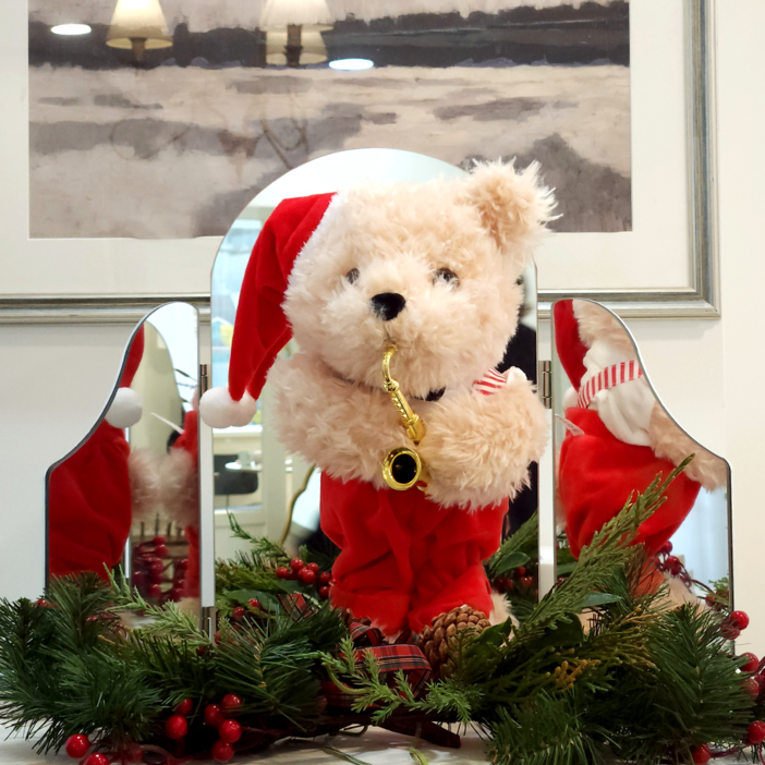 춤추는 크리스마스 곰돌이 인형 댄싱 이벤트 장식 파티 소품 곰인형 선물 캐롤8곡