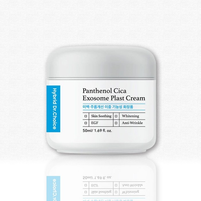닥터초이스 판테놀 시카엑소좀 플라스트크림 50ml 세콜지 EGF IGF FGF 3GF PDRN 줄기세포 세라마이드 히알루론산 알란토인 주름 미백기능성 피부과 전용, 1개, 50g