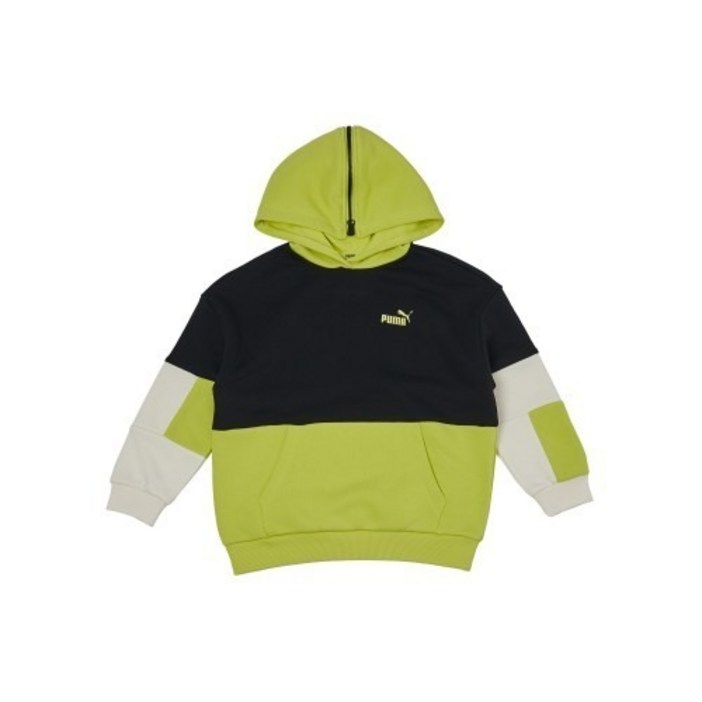 푸마 MK 컬러블록 후드 맨투맨