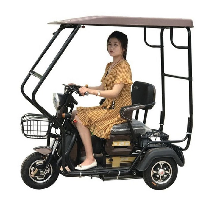 전기 세발 자전거 배달 스쿠터 주행 마트 삼륜전기자전거 오토바이 화물탑재 소형 3륜