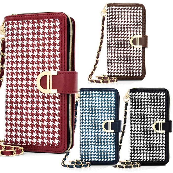 갤럭시S23울트라 마나 지갑 체크 다이어리 케이스