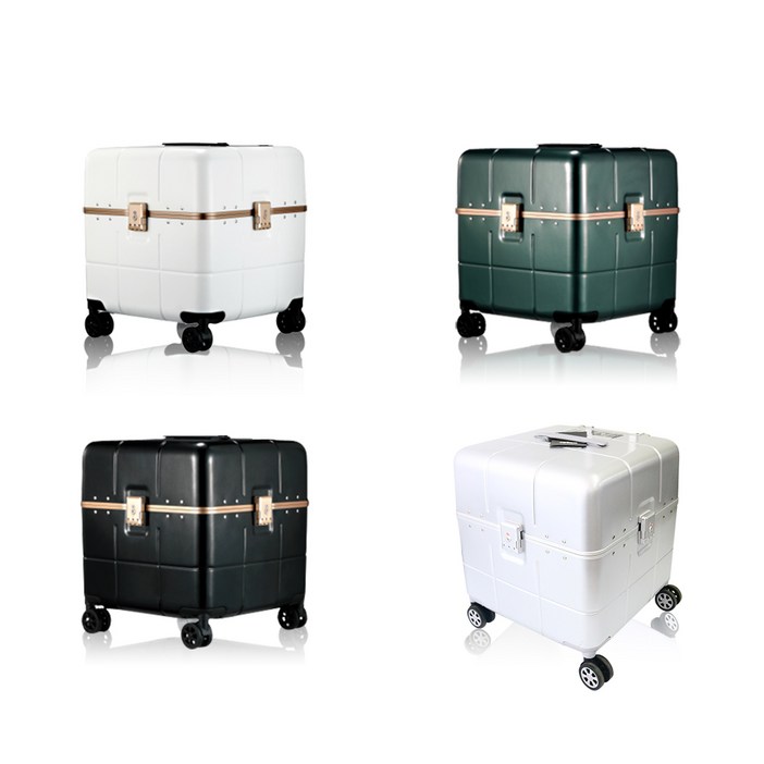 진로 콜라보바퀴분리  레투 정사각형 캐리어 큐브 24인치 화물용 캐리어