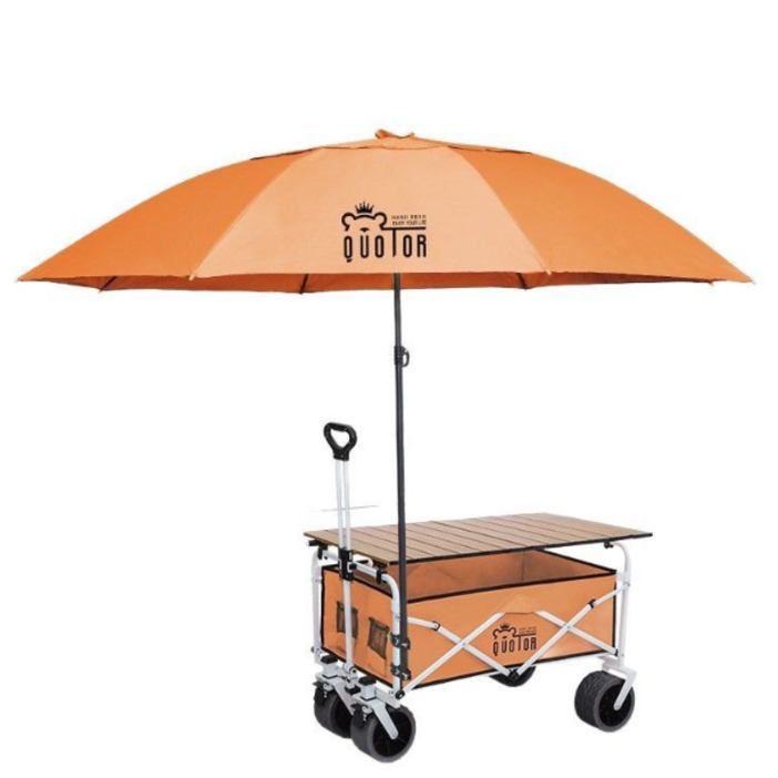 이동식 캐노피웨건 접이식 캠핑웨건 캠핑트레일러, 블랙 캐노피테이블웨건, 1개