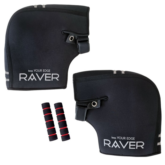 오토바이 겨울 방한토시 핸들커버 워머 방풍 블랙 벨크로 장갑+레버그립 세트