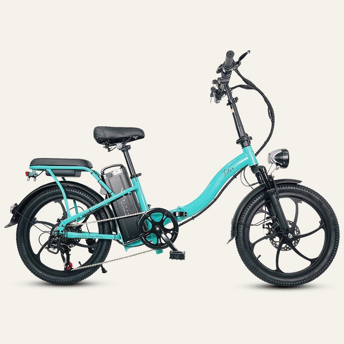 전기자전거 타이탄800 여성용 접이식 자전거 48V 500w, 민트