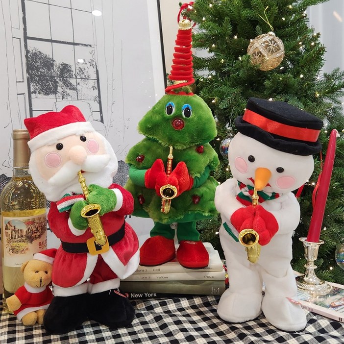 KC인증획득 크리스마스 춤추는 댄싱 트리 움직이는 인형