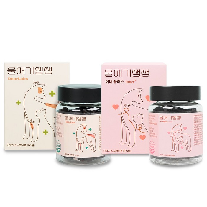 울애기쌩쌩 반려동물 프리미엄 영양제 세트상품 ( 기본 + 이너플러스 )