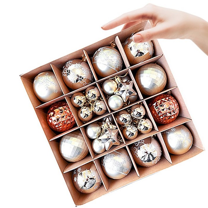 루이스 크리스마스 트리 장식볼 믹스 오너먼트 혼합볼 데코세트TGUI-3, TYPE-2