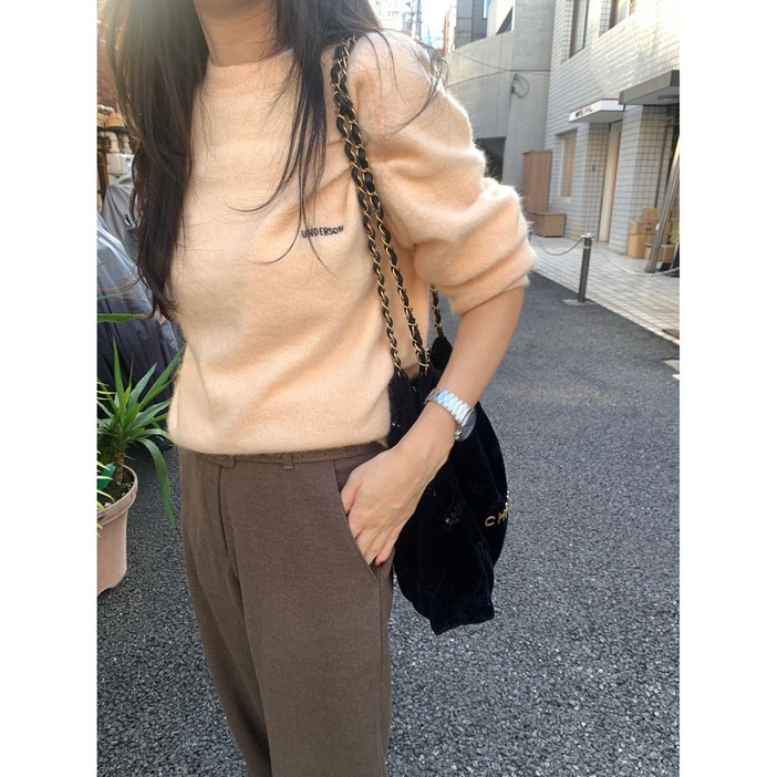 underson 언더슨 모헤어 자수니트 (3color)