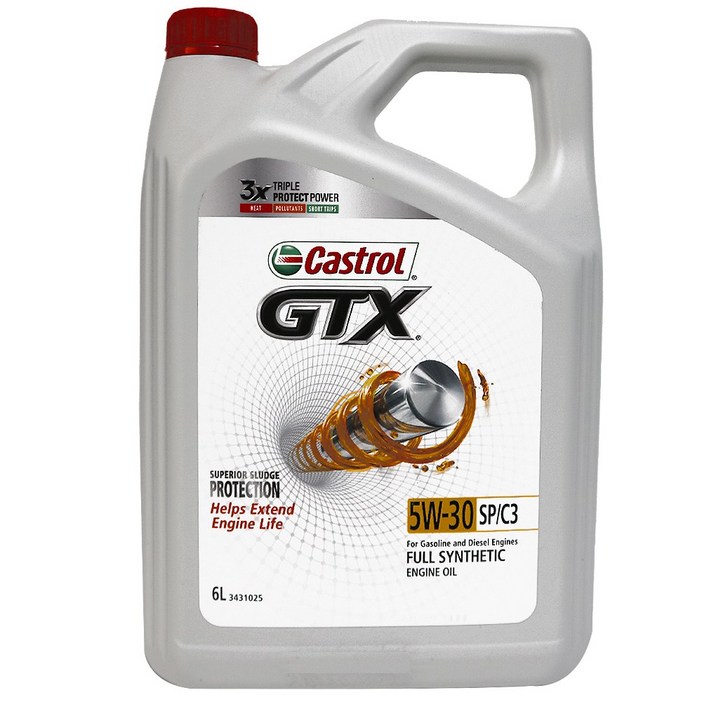 CASTROL 캐스트롤 GTX 5W30 SN,C3 6L 겸용 엔진오일