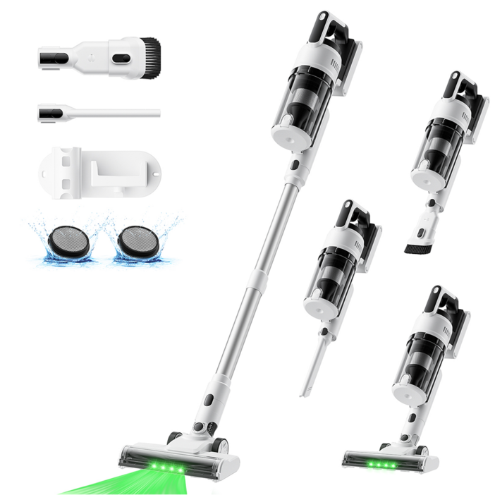 [2026년형] NICESUN 차이슨 무선 스틱 청소기 BLDC 모터 30KPa 초강력 흡입력 셀프 스탠딩 다양한 구성품 MS109D