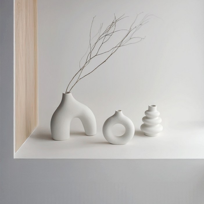 아티 도자기 오브제 화병 세트
