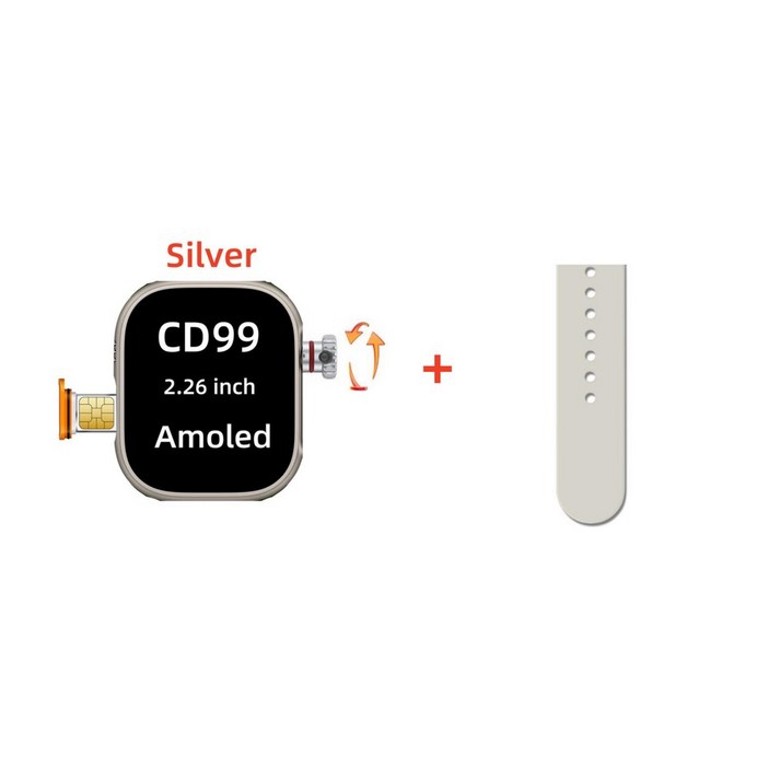 스마트 워치 스마트워치 800W 회전 카메라 GPS 와이파이 지지대 4G SIM 카드 128GB Momery 안드로이드 CD9