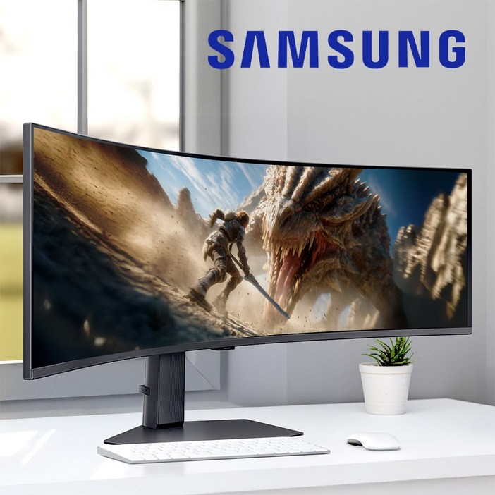 삼성전자 오디세이 G9 S49CG954 49인치 커브드 게이밍모니터 329 울트라와이드 240Hz LS49CG954EKXKR