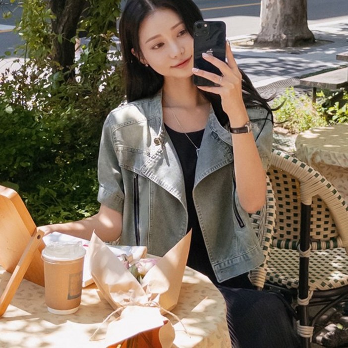 [마이더스비] 마브 노카라 데님 숏자켓