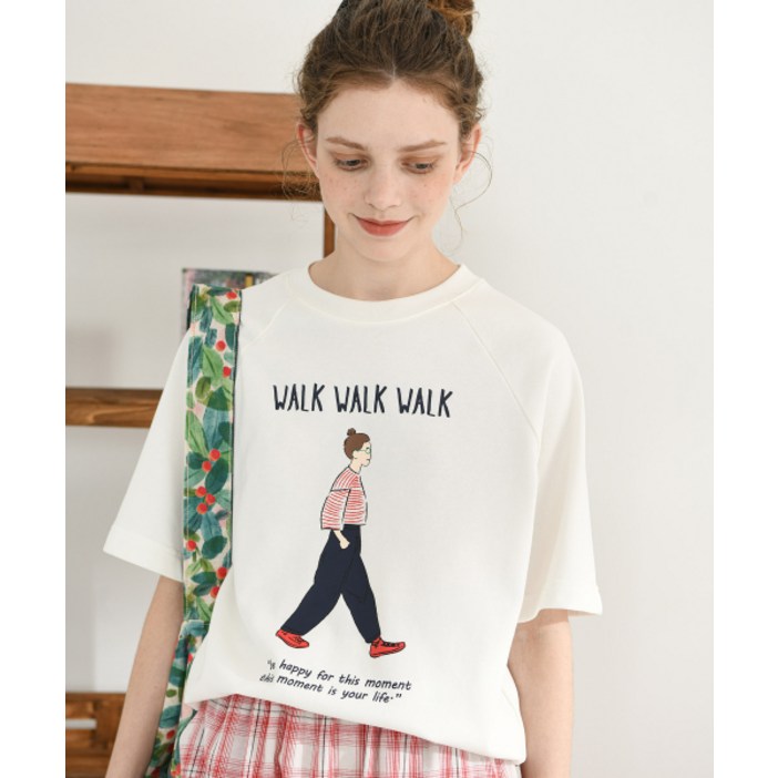 피그먼트 반팔ver하프쮸리워크맨투맨 PBE03SDMTW007