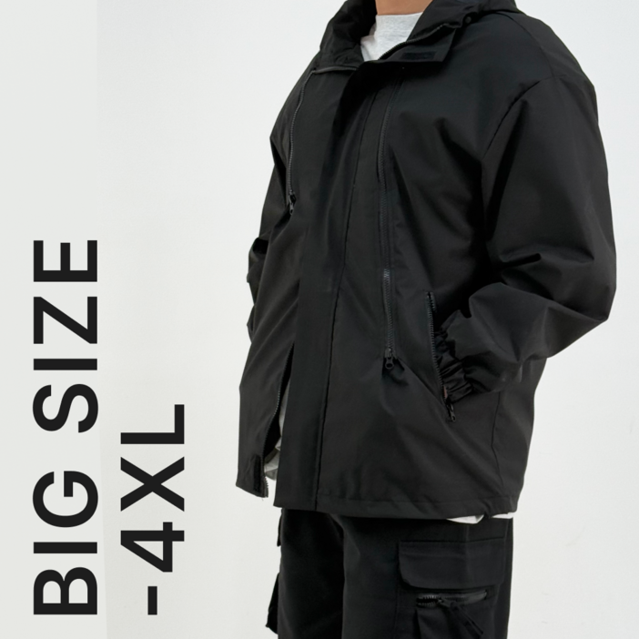 이중지퍼4XL블루제이 빅사이즈 후드 바람막이 이중지퍼4XL블루제이 빅사이즈 후드 바람막이