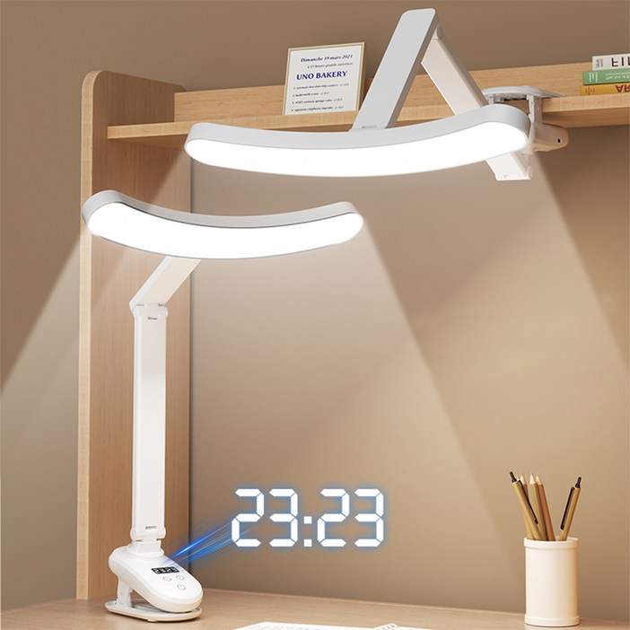 Axylon 학습용 LED 탁상등 시계 기능 독서등
