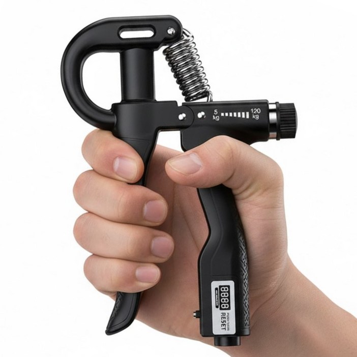 루벨르 5~120kg 강도조절 자동 카운터 악력기