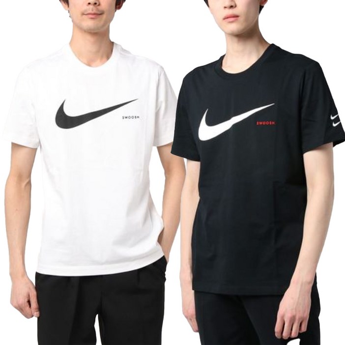 나이키 더블 스우시 숏슬리브 남녀 공용 반팔티셔츠 NSW 크루 클럽 스탠다드 CK2253