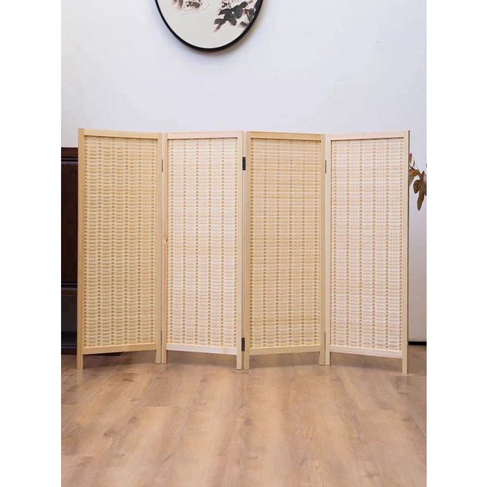 낮은파티션 가림막 원목 대나무 칸막이 접이식 가리개