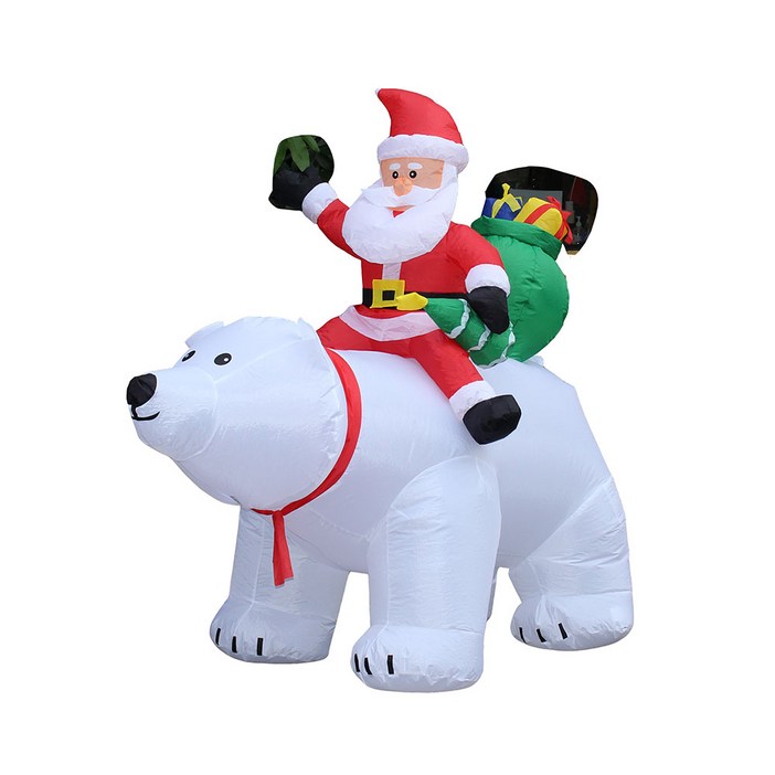 LED 에어벌룬 대형 북극곰 산타 매장 홍보 인형(170cm)