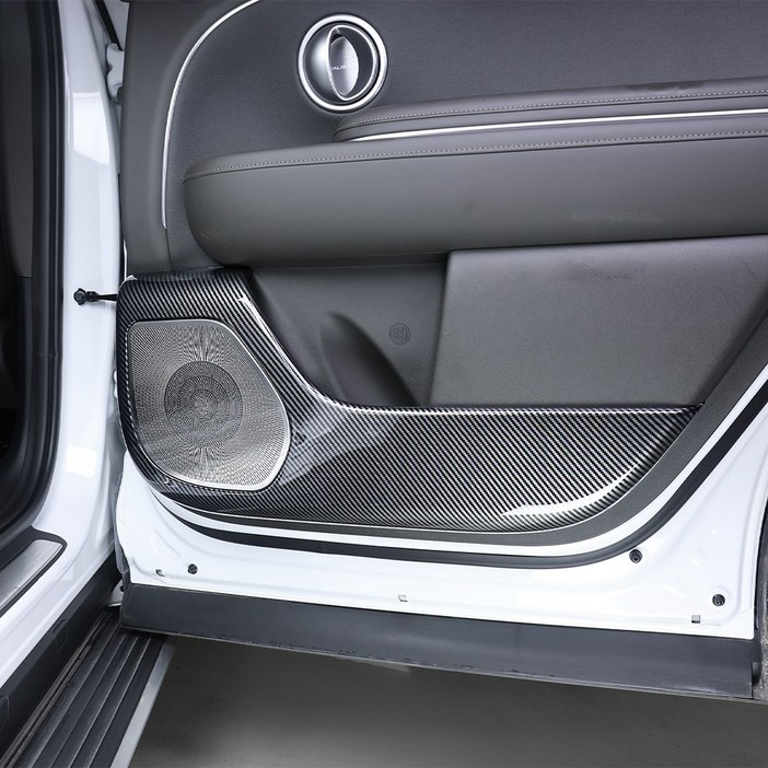 유투카 호환 디올뉴 팰리세이드 LX3 튜닝 용품 도어커버 카본 몰딩, 유광카본 1열 도어커버 2P