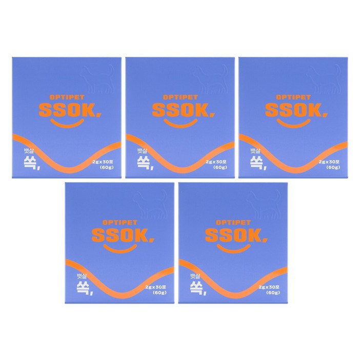 옵티펫 반려동물 영양제, 30회분, 다이어트체중감소, 5개
