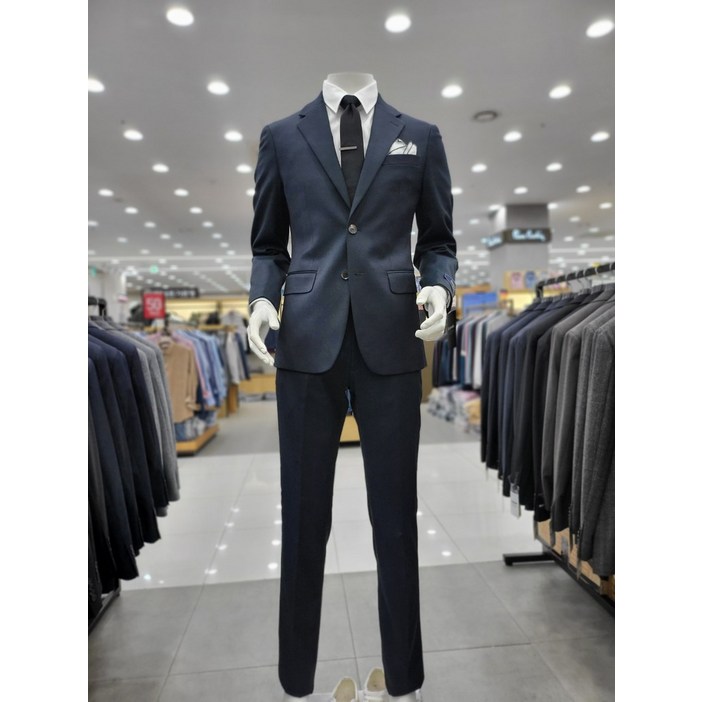킨록 FW 춘추 카키컬러 조직물 정장 CES52