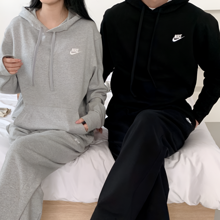 나이키 후드티 후드 티셔츠 맨투맨 남녀공용 커플 데일리  wayweather 양말