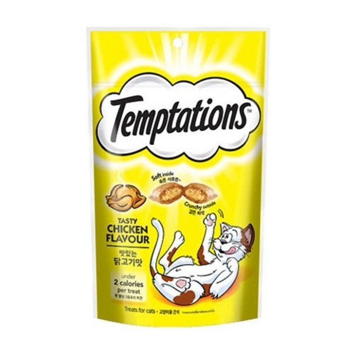 템테이션 고양이 간식, 맛있는 닭고기맛, 75g, 1개