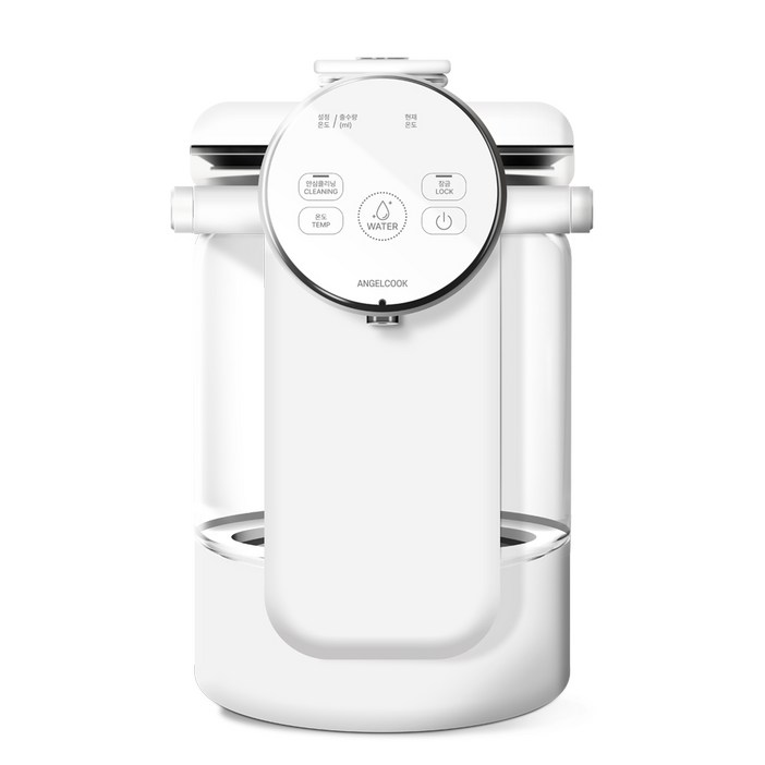 엔젤쿡 스마트 자동출수 내열유리 멀티포트 2.5L 온도조절 분유포트 티포트, AGC-PT1300WH
