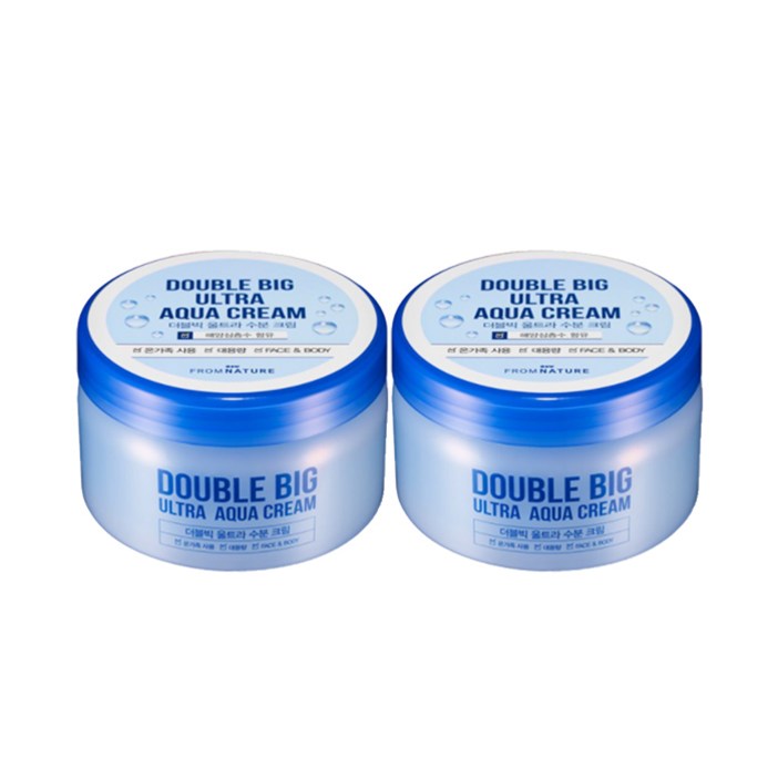 유통기한임박프럼네이처 더블빅 울트라 히알루론산 대용량 수분 크림 500ml 2개, 2개, 500ml