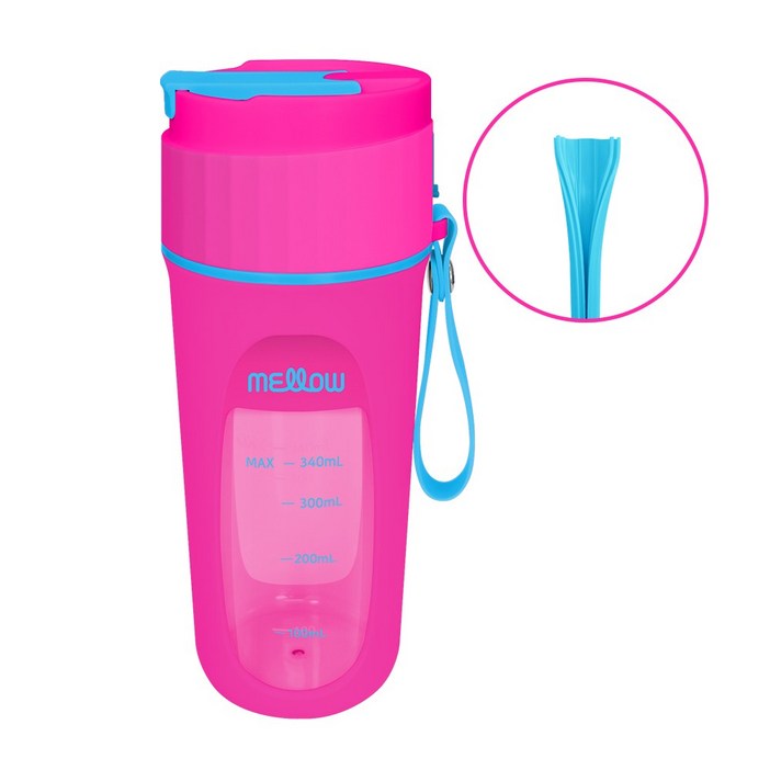 데코아르 멜로우 휴대용 믹서 텀블러, 플라밍고 핑크